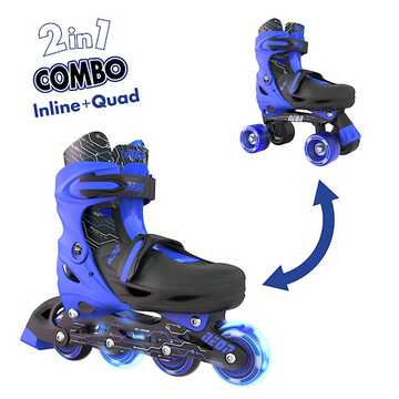 როლიკები Neon Rollers Combo Skates 2-in-1 (Size 34-38) Blue (NT10B4)