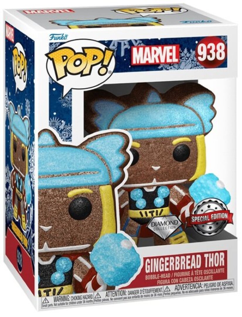 Funko POP! Bobble Marvel Holiday Gingerbread Thor (FUN25491460)