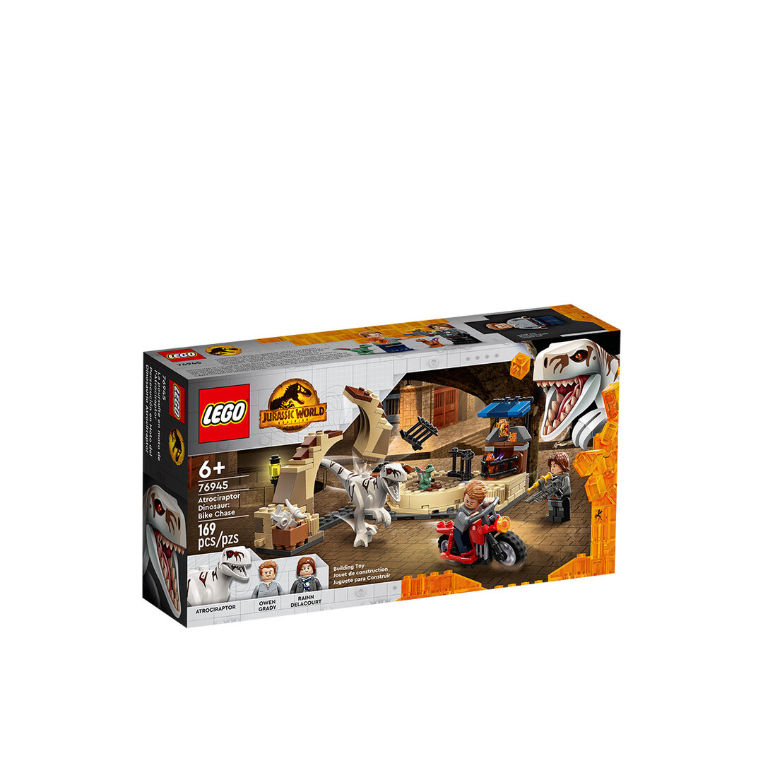 LEGO Jurassic World Atrociraptor Dinosaur: Bike Chase (76945)